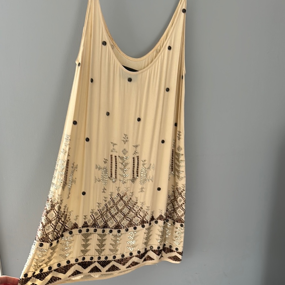 Cleobella Mini Beaded Embroidered Dress